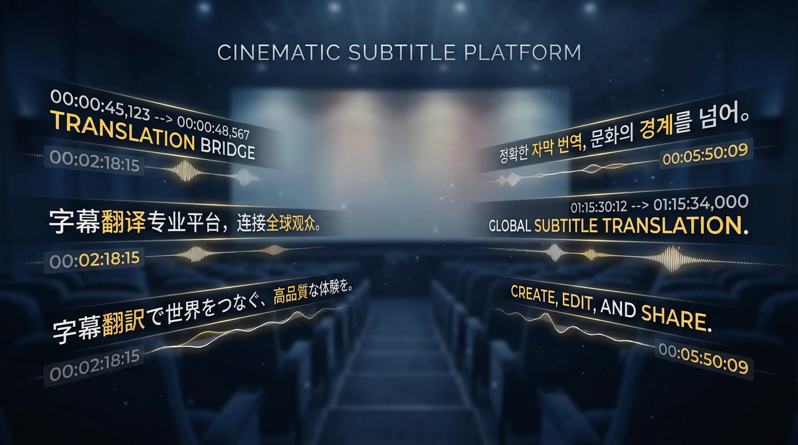 佐山爱 多语言字幕翻译协作平台首页横幅